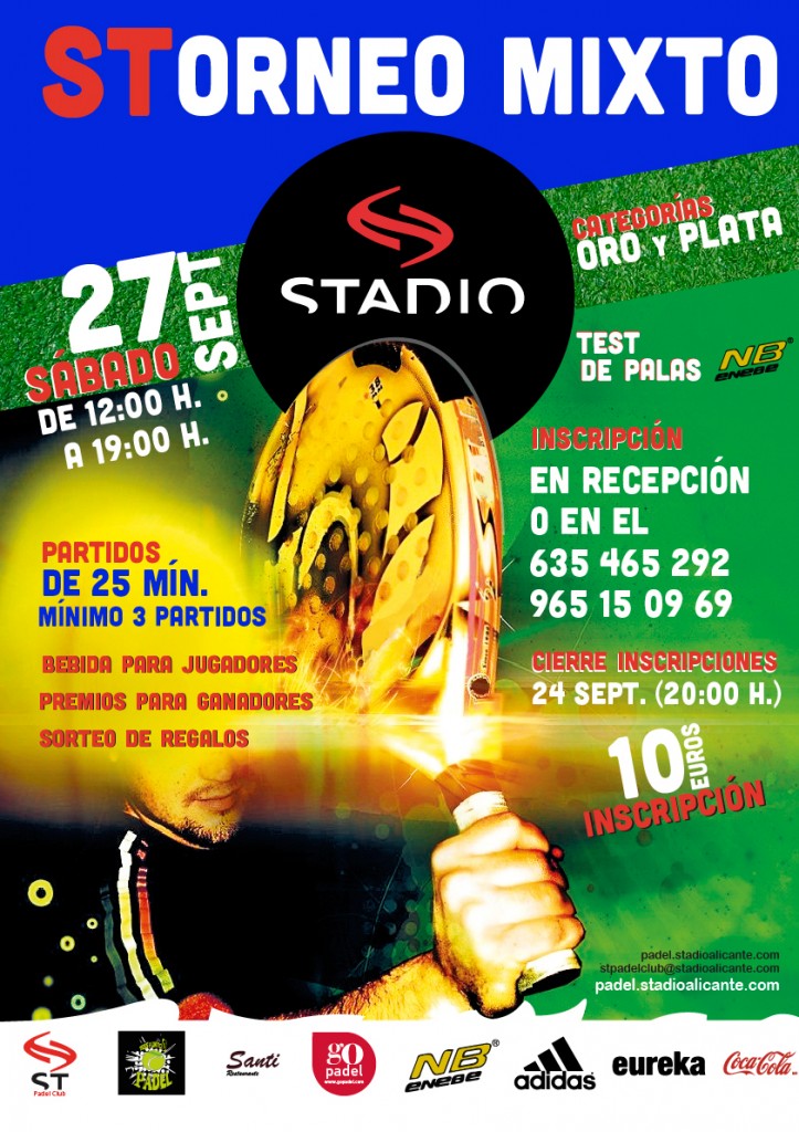 Torneo Pádel Mixto Stadio septiembre 2014